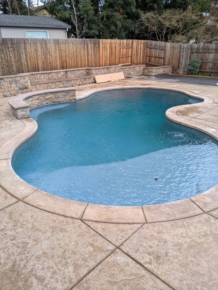 concrete pool deck