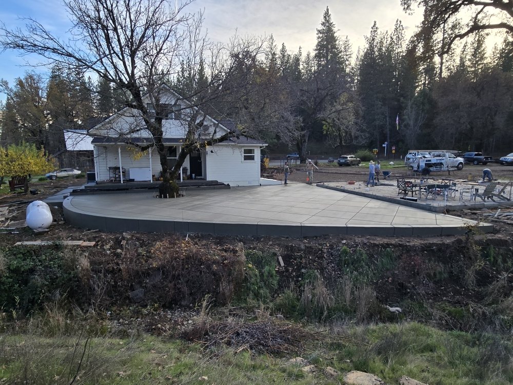 Large Concrete Patio